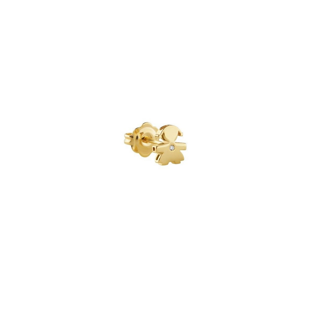 Mono Orecchino Donna leBebè Le Perle Mono Orecchino Bimba Oro Giallo e Diamante - LBB817 - Gioielleria De Patto