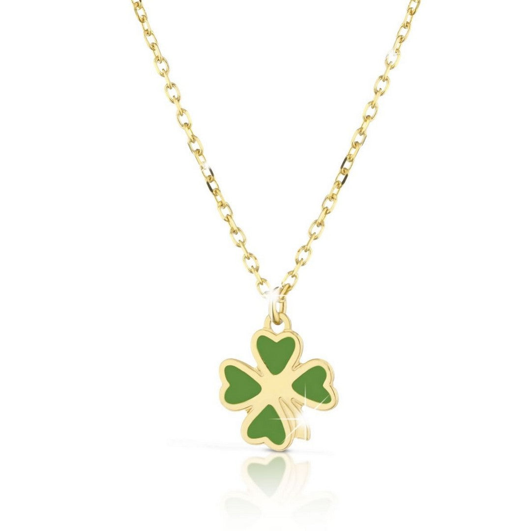 Collana Donna LeBebè Fortuna con quadrifoglio in oro giallo - PMG027