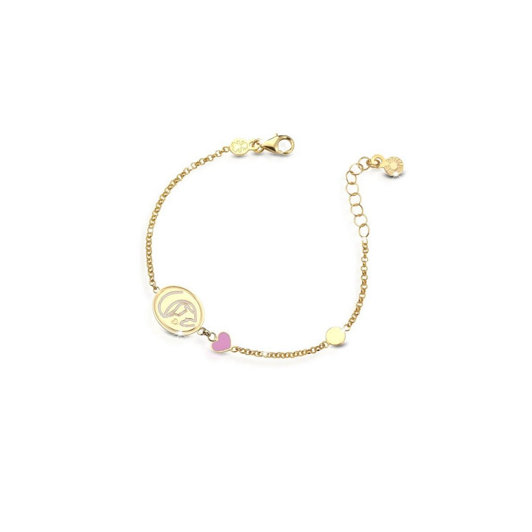 Bracciale LeBebè Proteggimi con Madonnina in oro giallo - PMG085