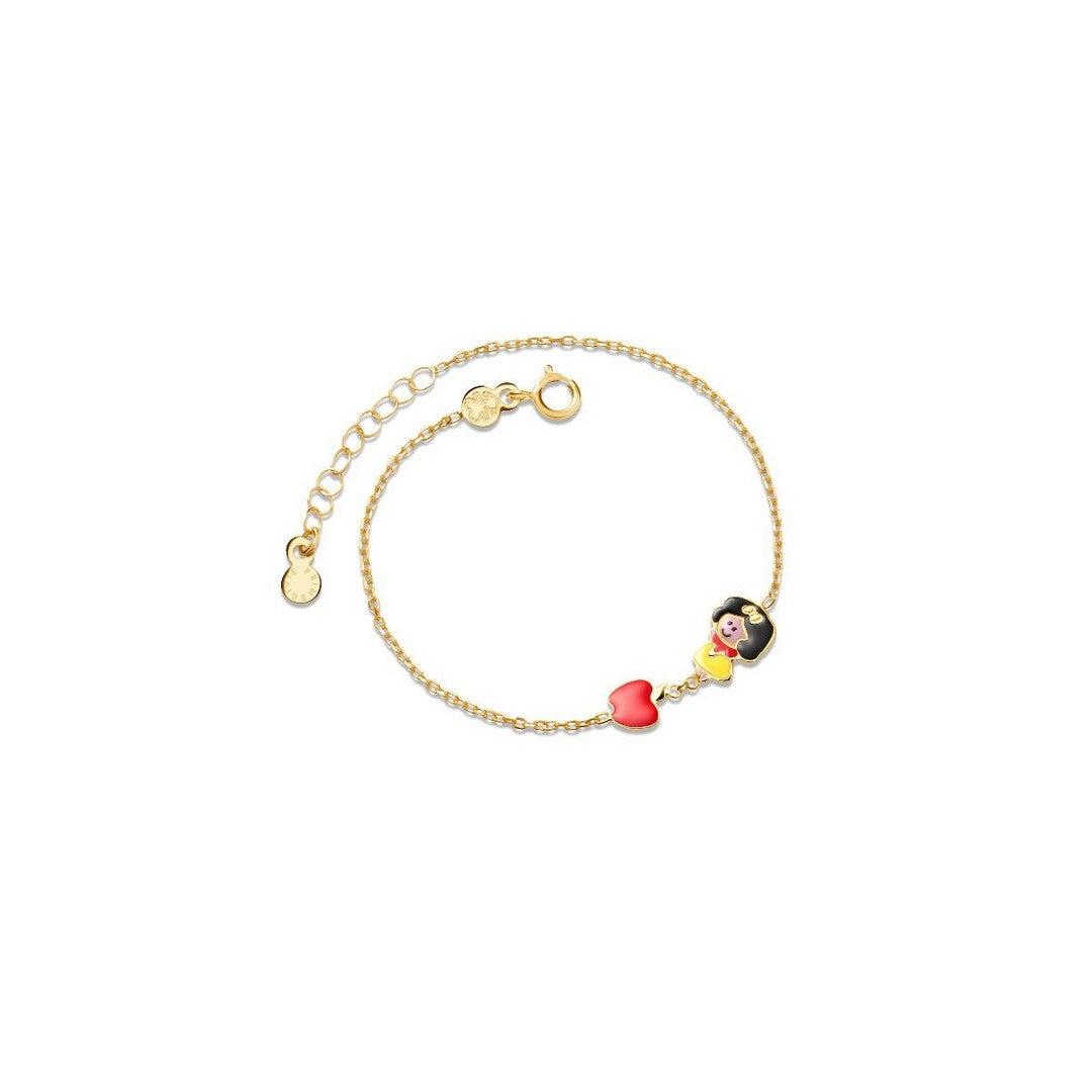 Bracciale Donna LeBebè Fiabe ispirato a Biancaneve in oro giallo - PMG092