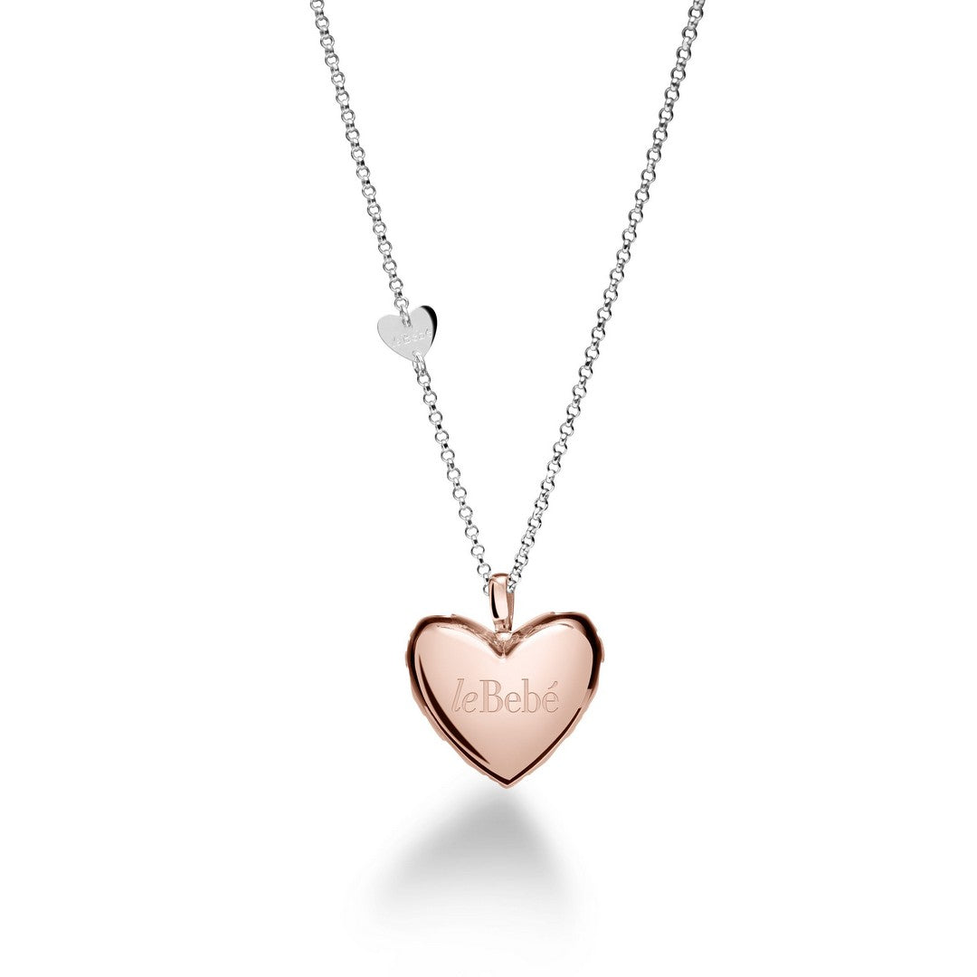 Ciondolo Donna leBebè I Cuori Suonamore Argento placcato Rosa - SNM014 - Gioielleria De Patto
