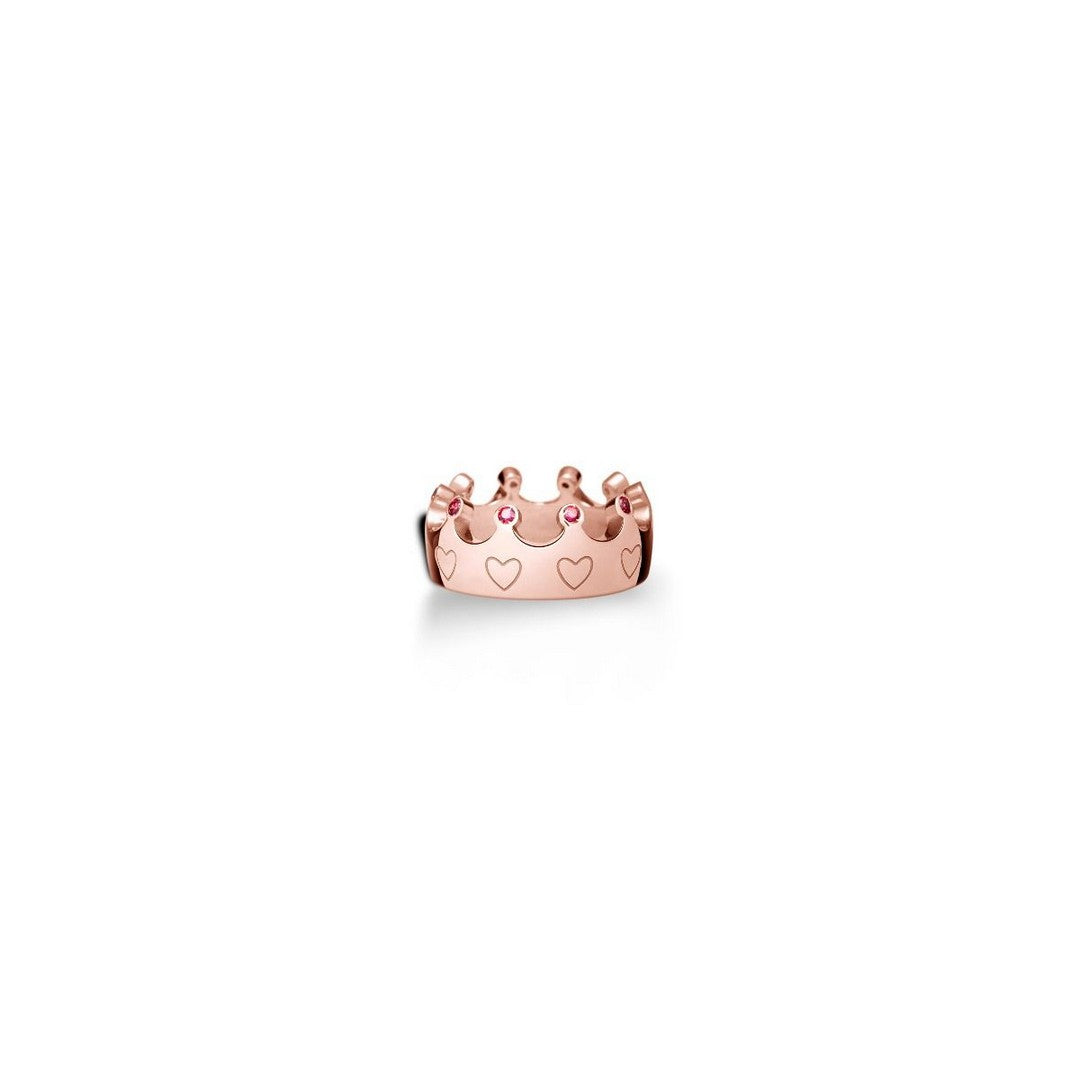Ghiera Donna leBebè Lovetto Argento Placcato Rosa con Swarovski - SNM023-R - Gioielleria De Patto