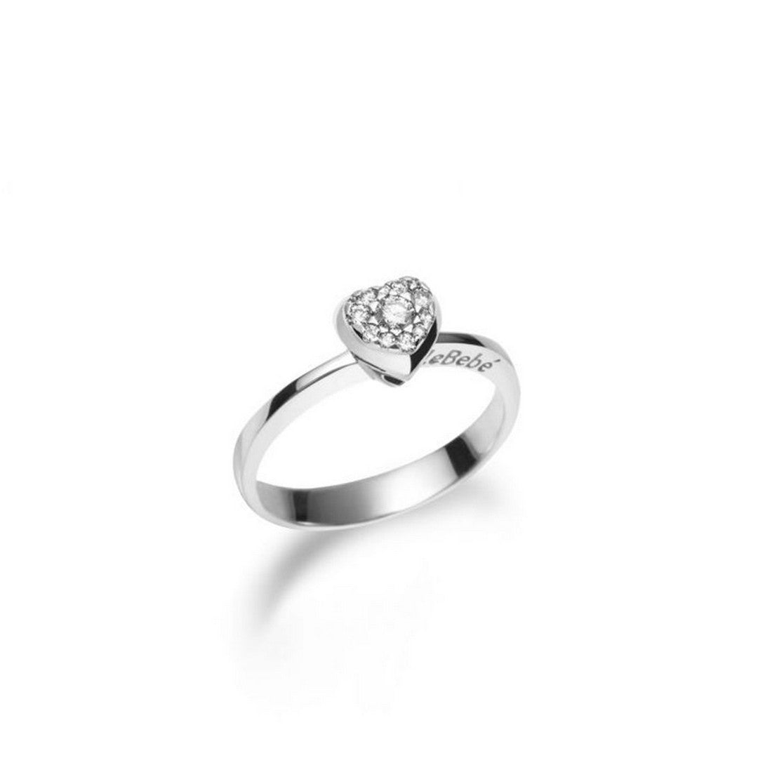 Anello Donna leBebè Gli Amori Oro Bianco e Diamanti Bimbo - LBB115-14 - Gioielleria De Patto