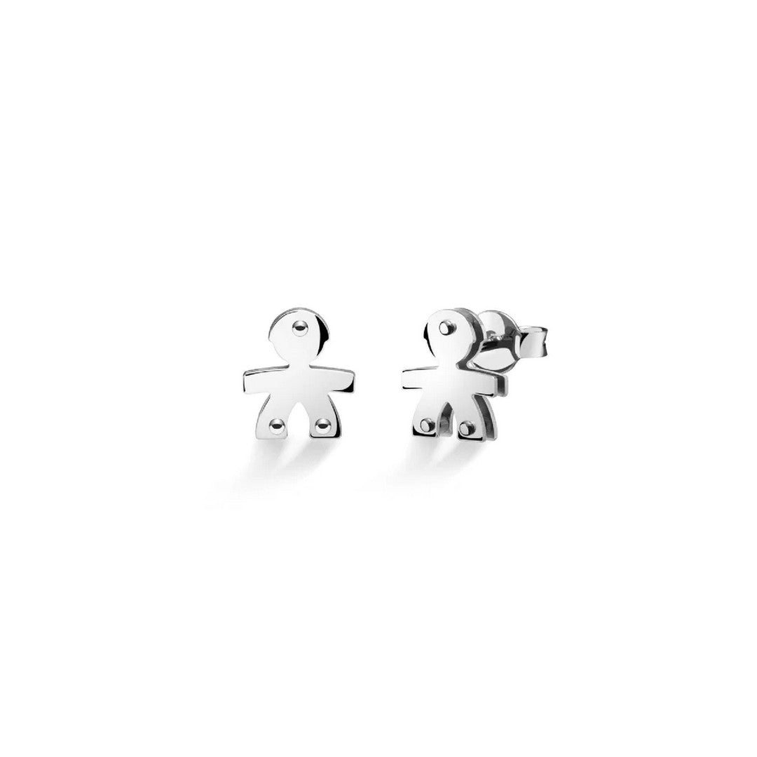 Orecchini Donna leBebè Bimbo Oro Bianco - LBB051-N - Gioielleria De Patto