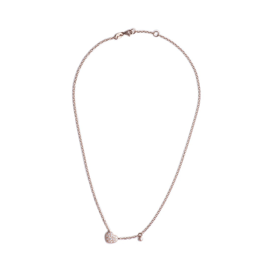 Alisei Collana Donna con Pendente Cuore Bianco - C67 - Gioielleria De Patto