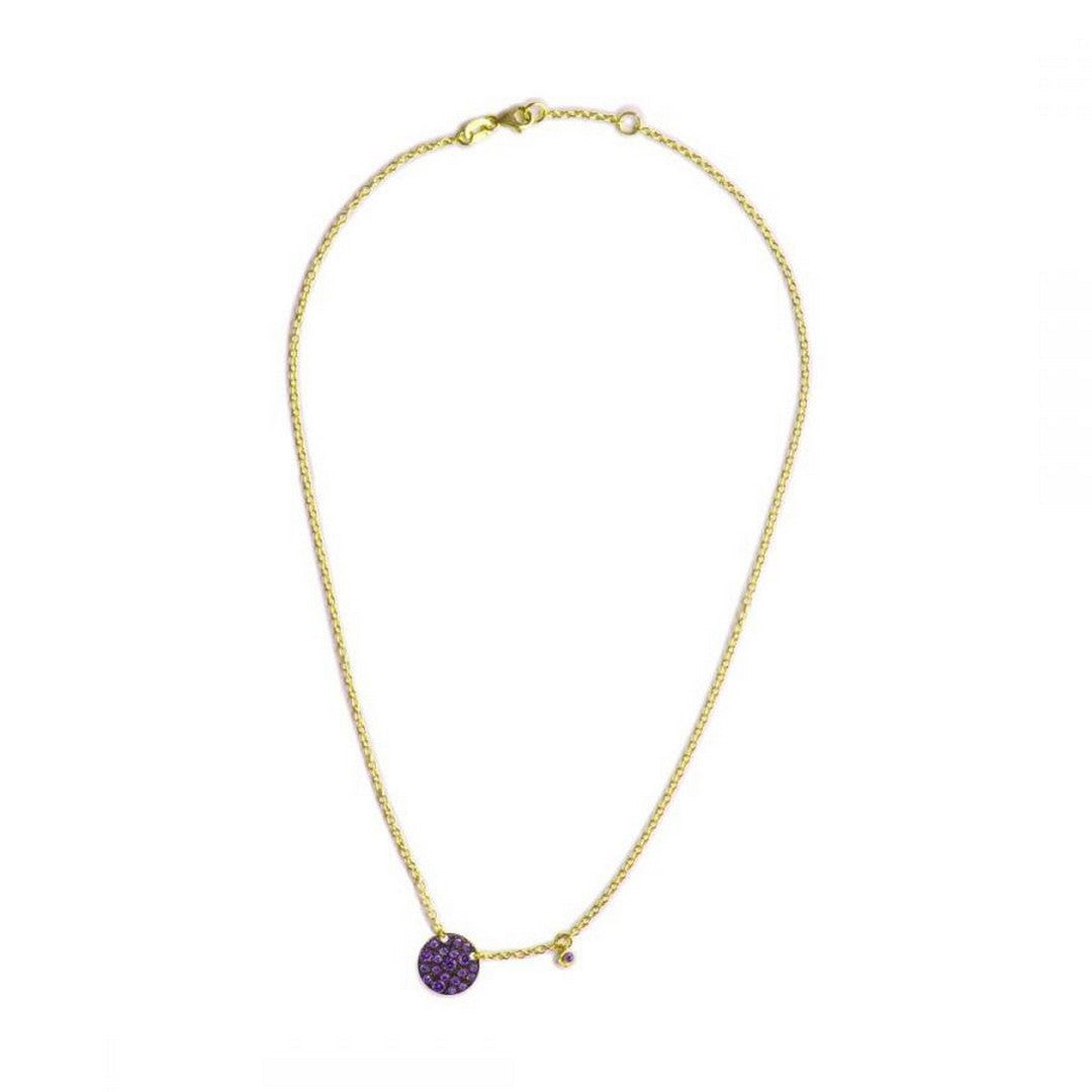 Alisei Collana Donna con Pendente Tondo Viola - C181 - Gioielleria De Patto