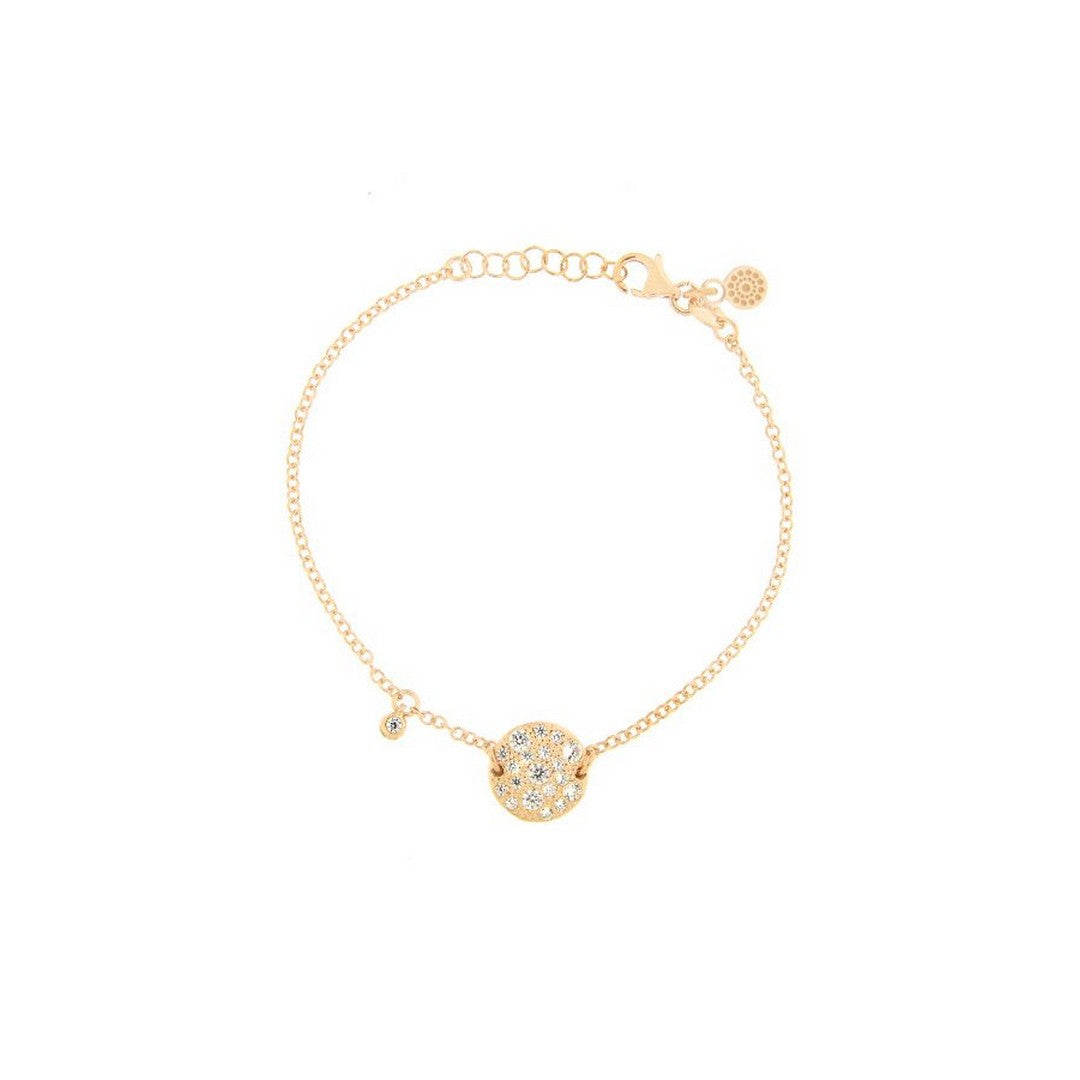 Alisei Bracciale Donna con Pendente Tondo Bianco - B300 - Gioielleria De Patto