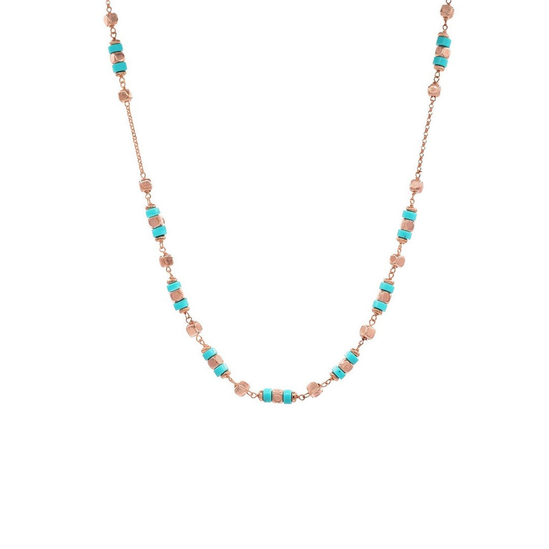 Alisei Collana Donna Turchese con dadini in Ematite - C197 - Gioielleria De Patto