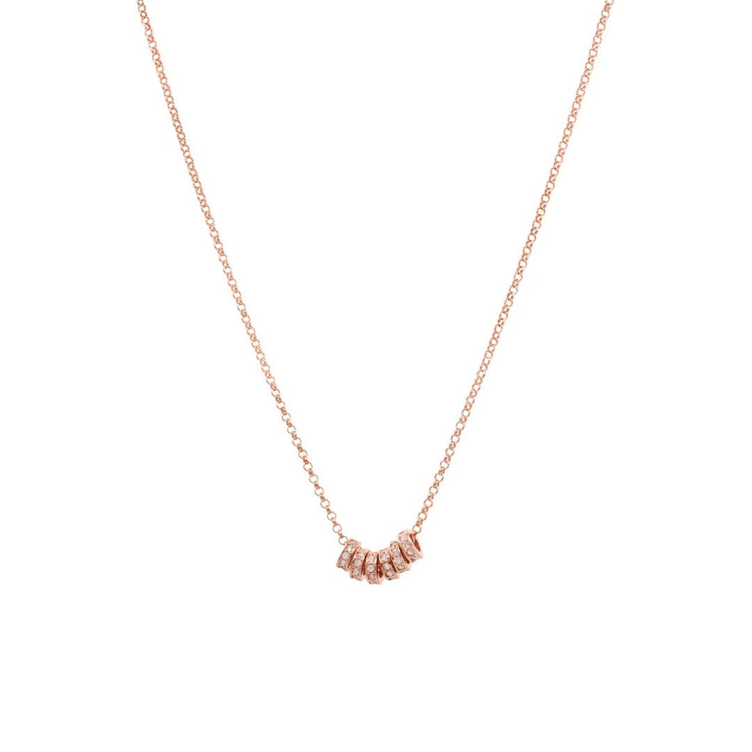 Alisei Collana Donna Rolo' 6 Rondelle Pavè - C191 - Gioielleria De Patto