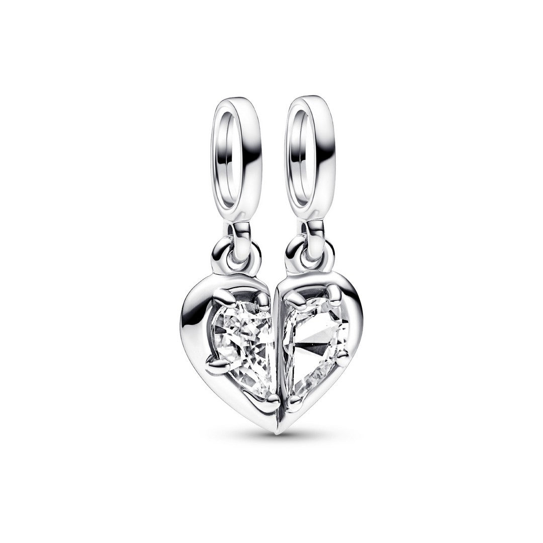 Pendente Donna Pandora Cuore Mamma e Figlia Divisibile - 792643C01 - Gioielleria De Patto