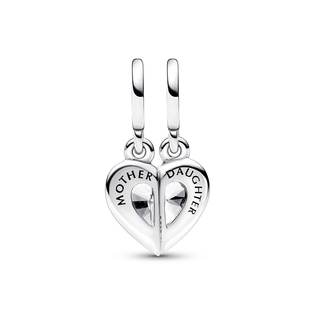 Pendente Donna Pandora Cuore Mamma e Figlia Divisibile - 792643C01 - Gioielleria De Patto