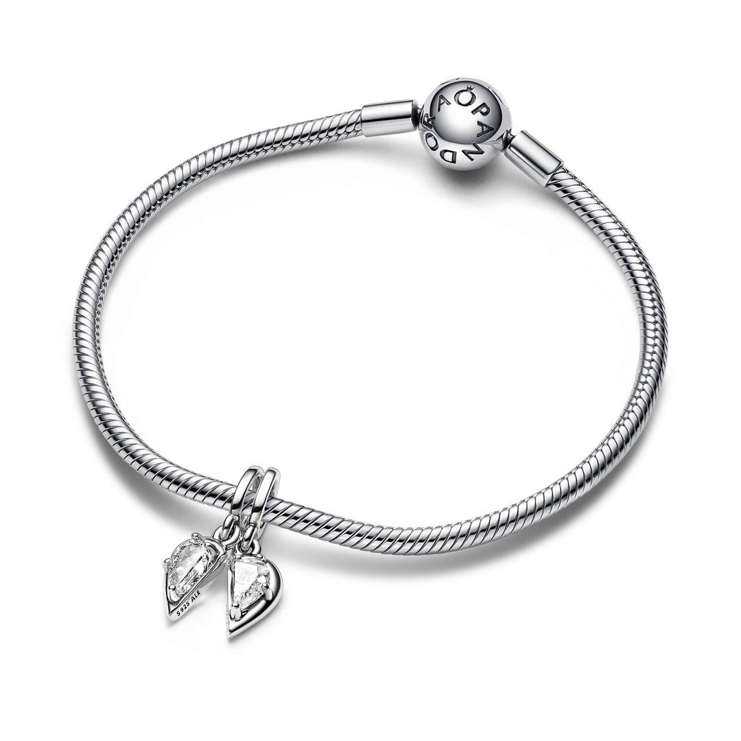 Pendente Donna Pandora Cuore Mamma e Figlia Divisibile - 792643C01 - Gioielleria De Patto