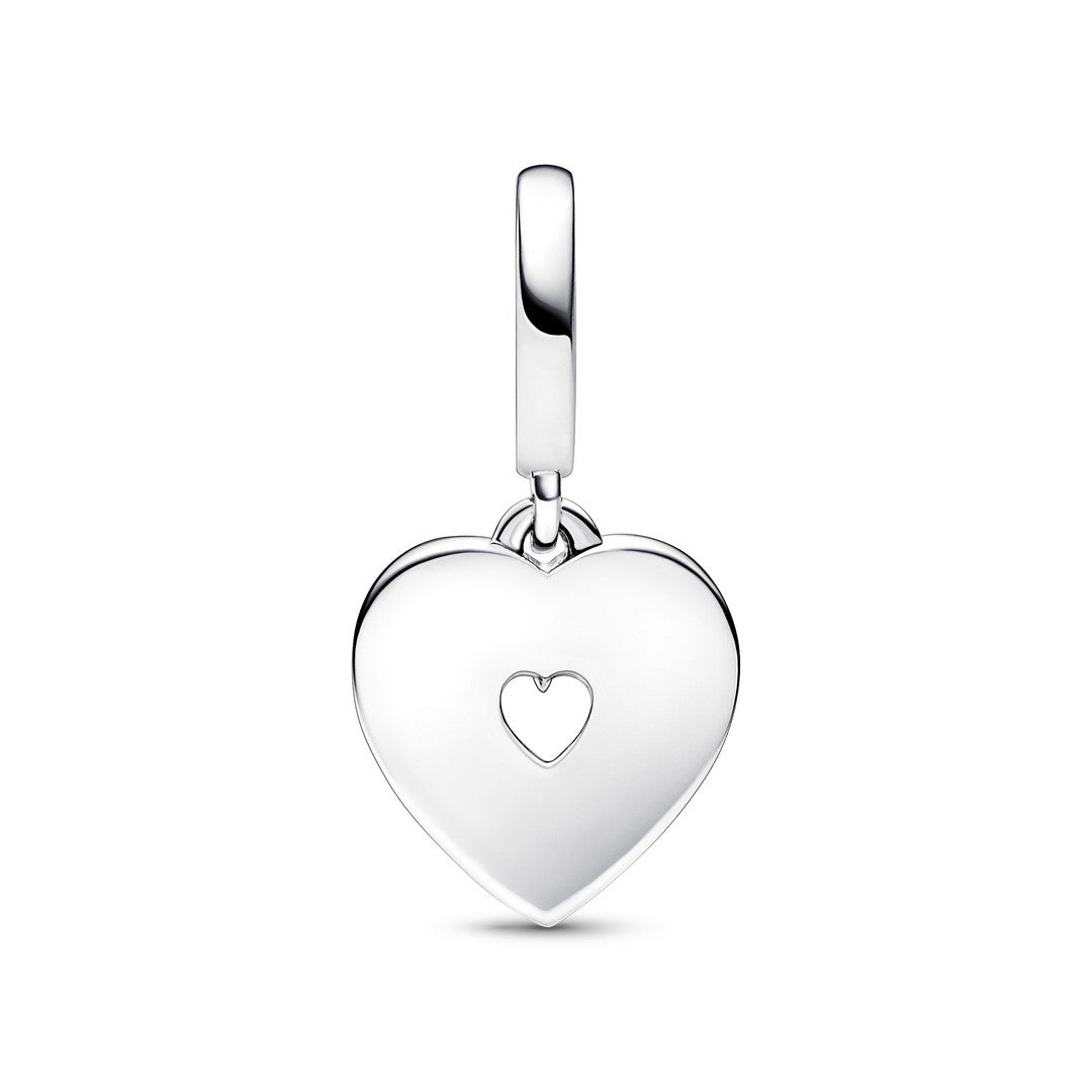 Pendente Donna Pandora Doppio Cuore con Perle Coltivate d'Acqua Dolce - 792649C01 - Gioielleria De Patto