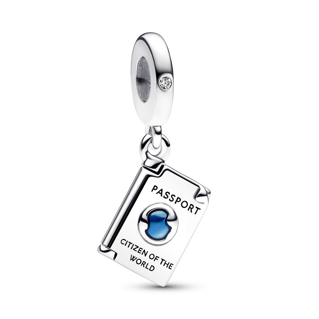 Charm Donna Pandora Pendente Passaporto Apribile "Citizen of the World" - 792680C01 - Gioielleria De Patto