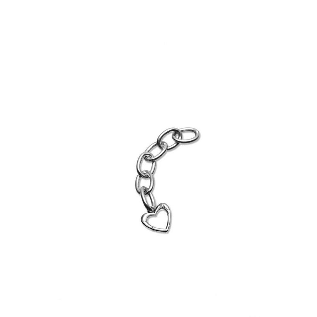 Bracciale e Link Donna leBebè con Moschettone a Forma di Cuore - lbba160 - Gioielleria De Patto
