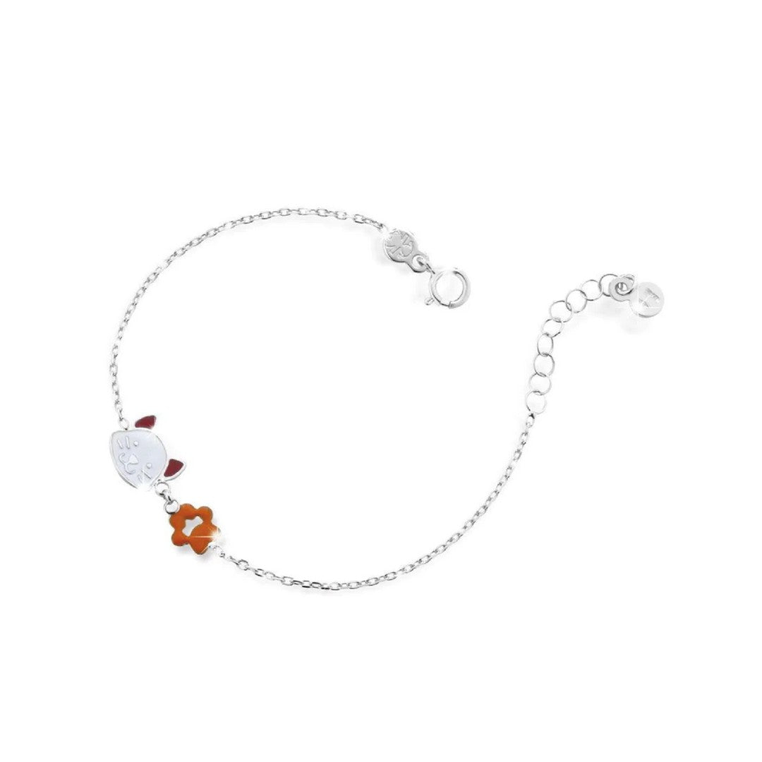 Bracciale Donna leBebè Prime Gioie con Gatto in Oro Bianco - pmg078 - Gioielleria De Patto