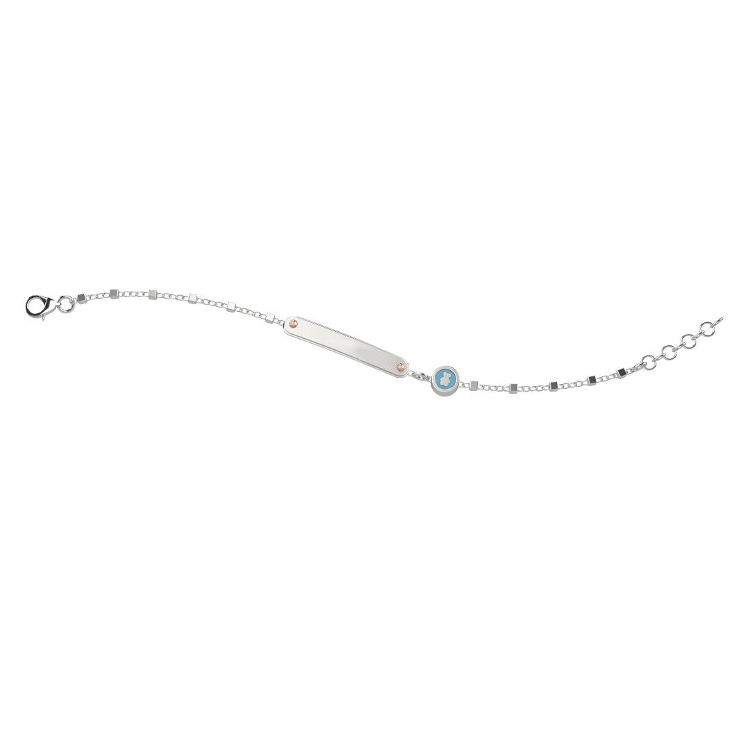 Bracciale Targhetta Bimbo Nanan Ag 925