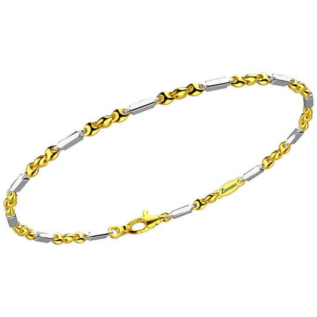 Bracciale Zancan Uomo in oro bianco e giallo 750° gr4,10 - EB805GB - Gioielleria De Patto