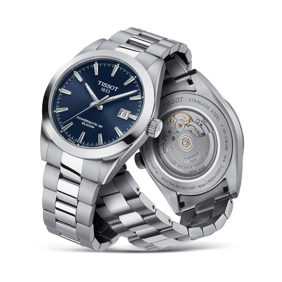 Tissot Orologio Uomo Gentleman Powermatic 80 Silicium, T1274071104100