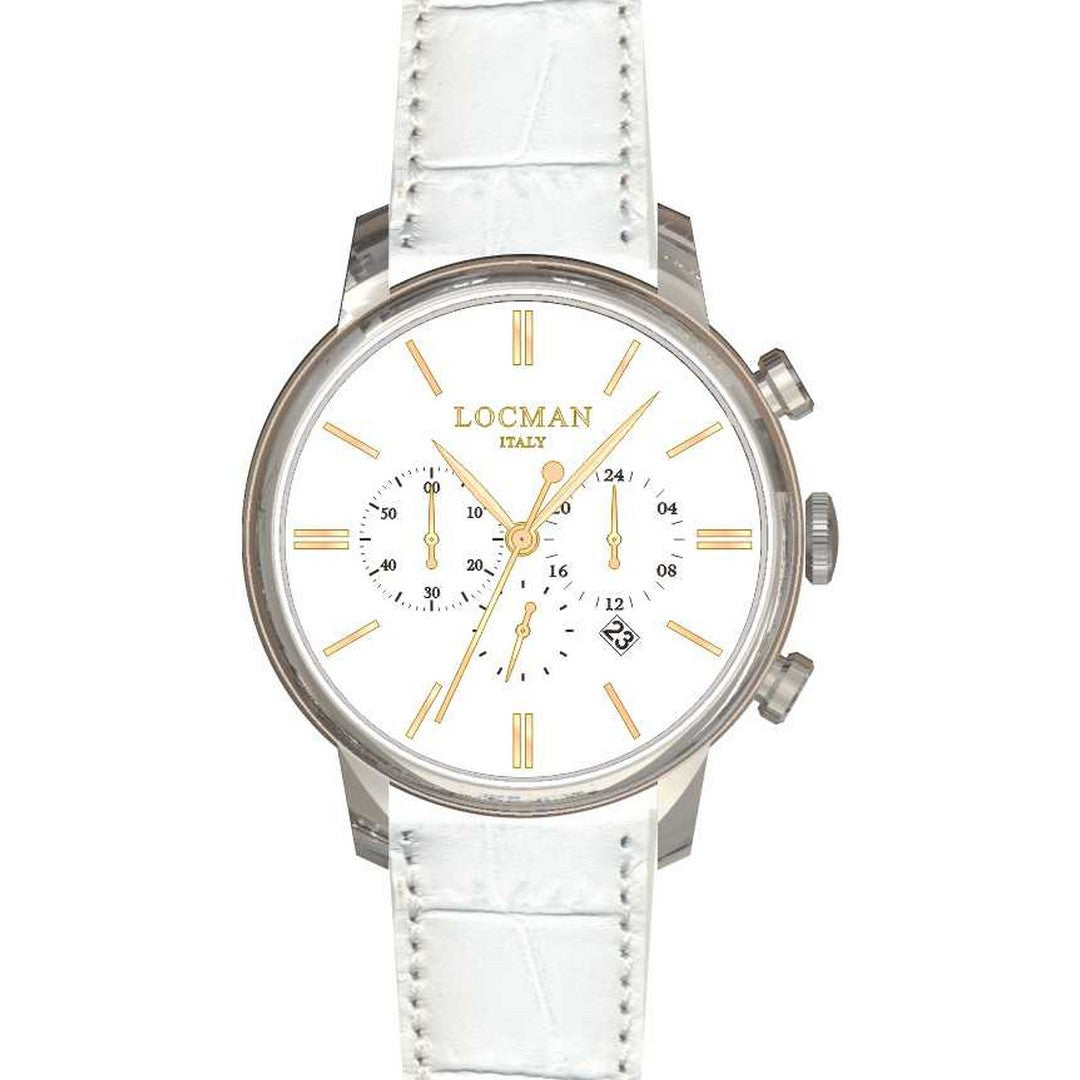 Orologio Cronografo Unisex Locman 1960 - 0254A08R-00WHRGPW - Gioielleria De Patto