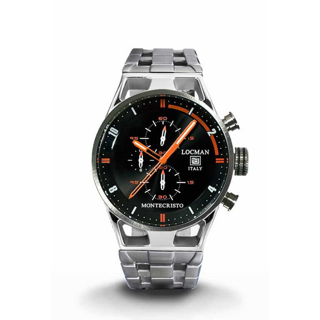 Orologio Cronografo Uomo Locman Montecristo - 051000BKFOR0BR0 - Gioielleria De Patto