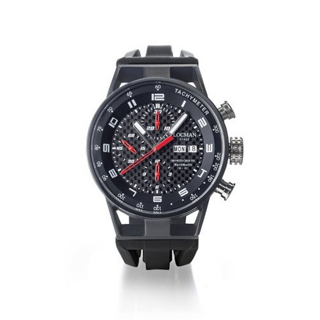 Locman Orologio Uomo Montecristo Tachymeter - 0516K09S-BKCBWHSK