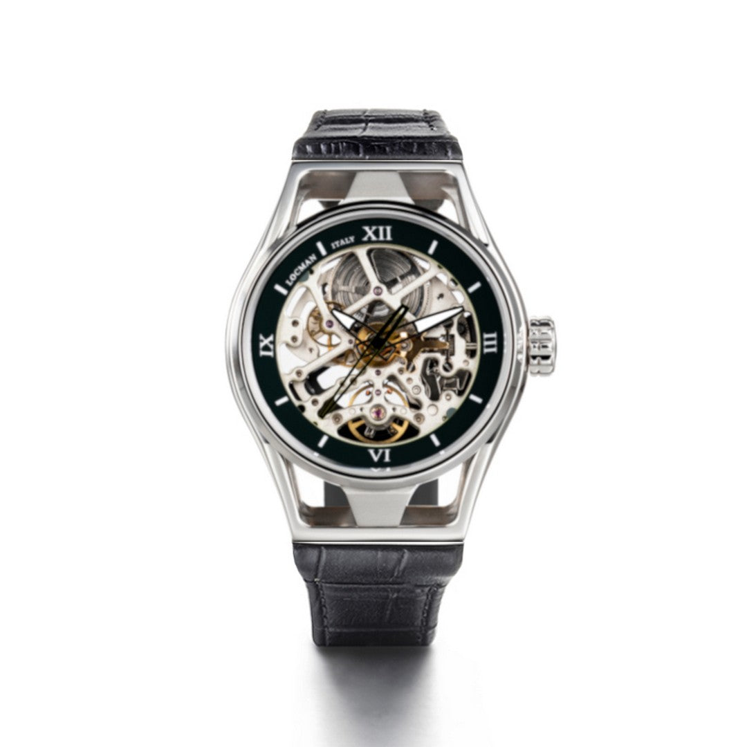Orologio Uomo Locman Montecristo Skeleton - 0538A01S-00BKGYPK - Gioielleria De Patto