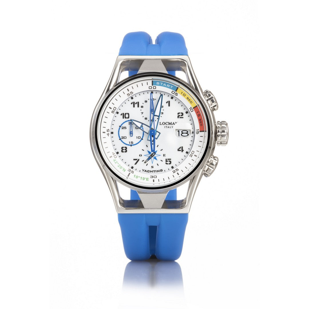 Orologio Cronografo Uomo Locman Montecristo Yachting 0539A08S-00WHSKSS - Gioielleria De Patto