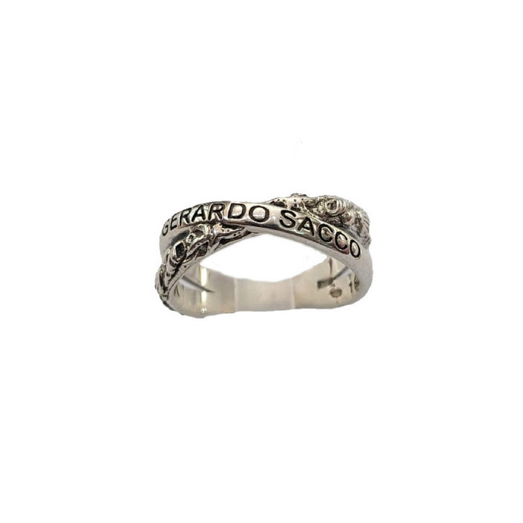 Anello Gerardo Sacco Donna argento 925/000 con incrocio Estate - 34071 - Gioielleria De Patto
