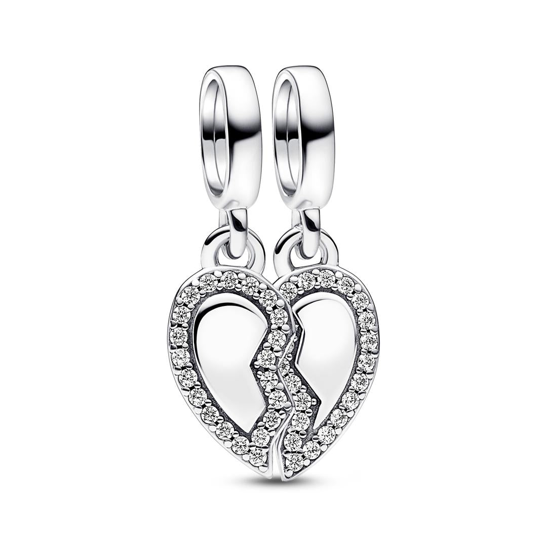 Charm Donna Pandora Cuore dell'Amicizia Divisibile - 792743C01 - Gioielleria De Patto