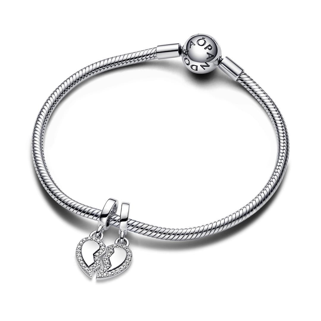 Charm Donna Pandora Cuore dell'Amicizia Divisibile - 792743C01 - Gioielleria De Patto