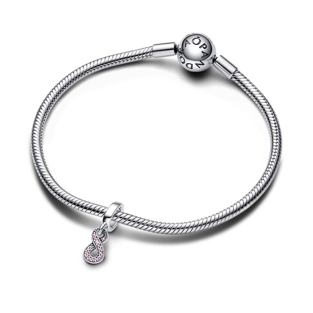 Pendente Donna Pandora Infinito Rosa - 792766C01 - Gioielleria De Patto