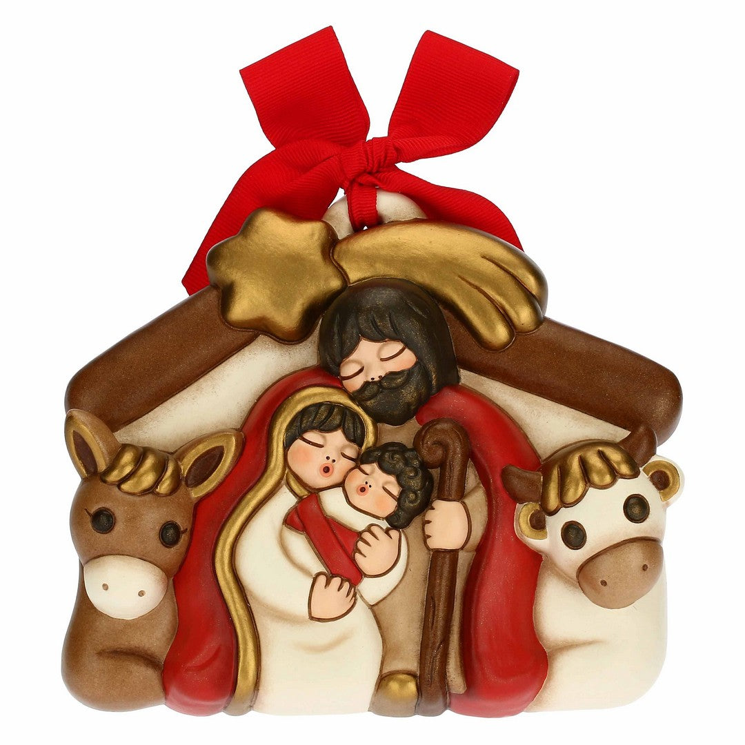 Thun Formella Presepe con Gesù, Giuseppe, Maria, Bue e Asinello medio - A1111A82 - Gioielleria De Patto