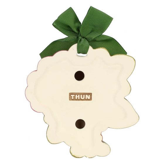 Thun Formella con fiore di malva in ceramica Racconti d'Autunno, piccola - A1189H90 - Gioielleria De Patto