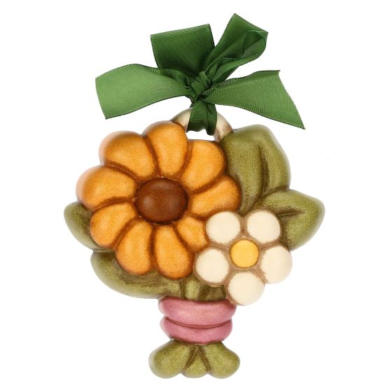 Thun Formella con Fiore di Calendula in Ceramica Racconti d'Autunno, Piccola - A1190H90 - Gioielleria De Patto