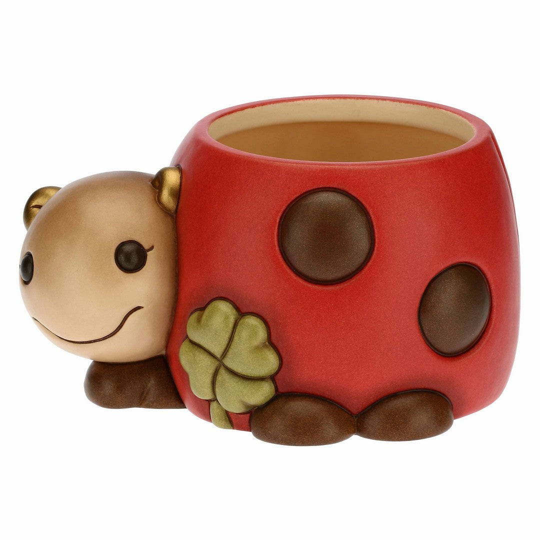 Thun Coprivaso a forma di coccinella in ceramica "Home sweet home" - C2192H90