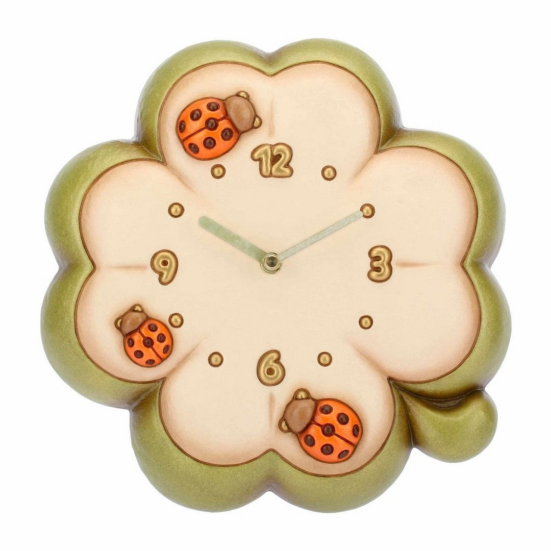 Thun Orologio da parete Country a forma di quadrifoglio portafortuna - C2212H90 - Gioielleria De Patto