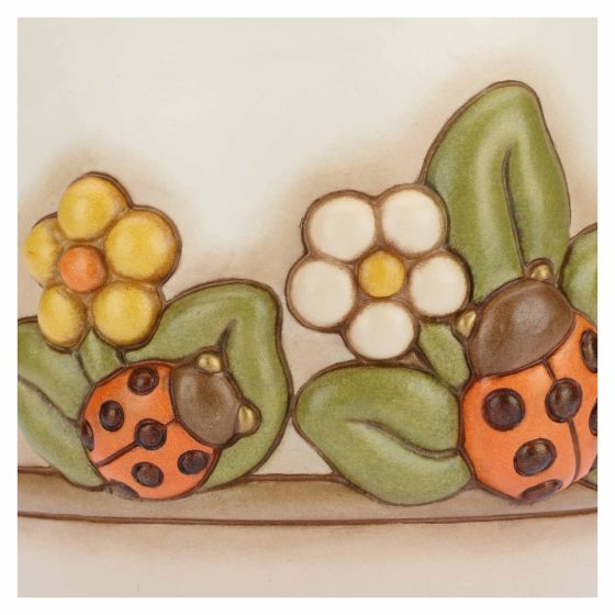 Thun Vaso Country con fiori e coccinella portafortuna medio - C2292H90 - Gioielleria De Patto