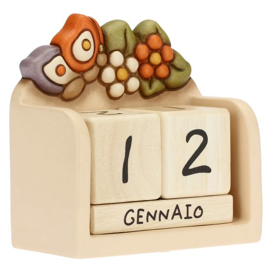 Thun Calendario perpetuo da tavolo in ceramica Country con farfalla - C2771H90 - Gioielleria De Patto