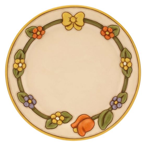 Thun Centrotavola in ceramica Country con fiori e fiocco grande - C2864H90 - Gioielleria De Patto
