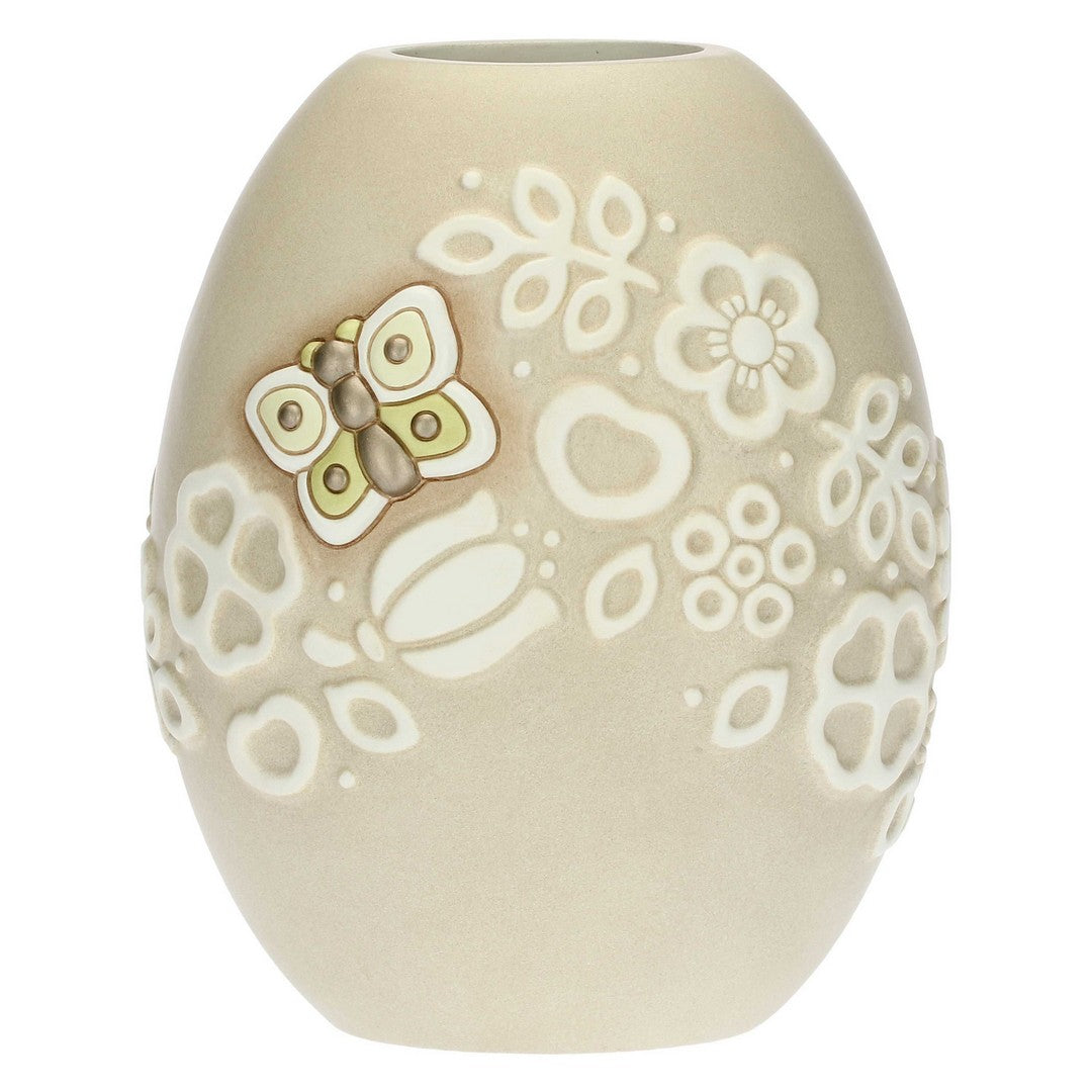 Thun Vaso Prestige con farfalla e fiori medio - C2877H90 - Gioielleria De Patto