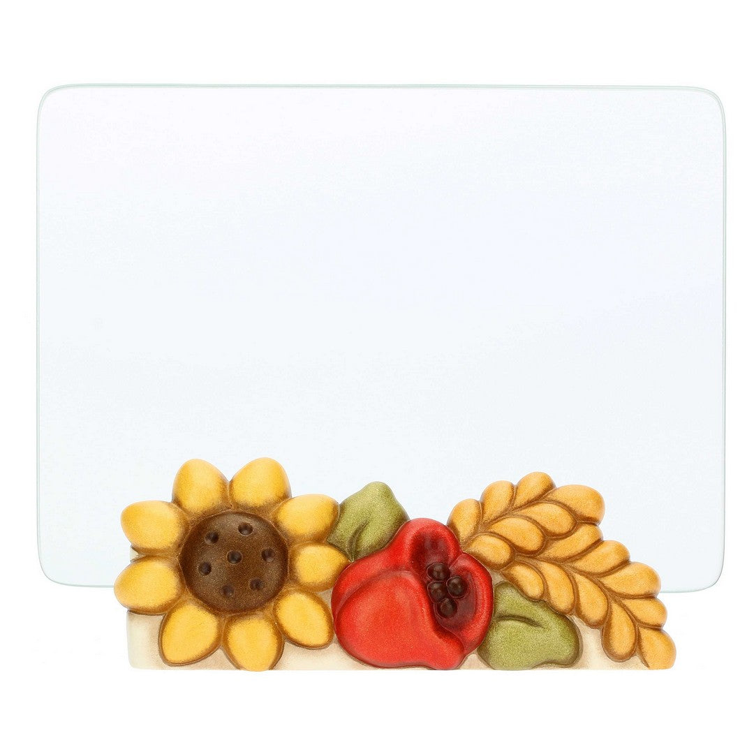 Thun Portafoto in vetro con girasole e papavero Fiori e Fantasia - C3041H90 - Gioielleria De Patto