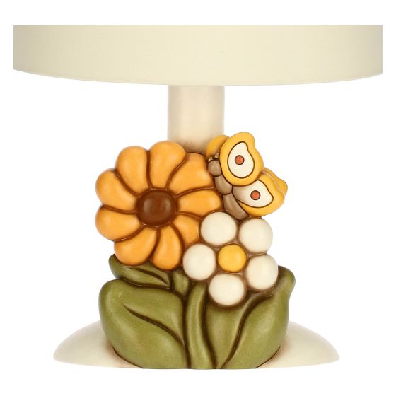 Thun Lampada con Fiore di Calendula in Ceramica Racconti d'Autunno, Grande - C3112H90 - Gioielleria De Patto