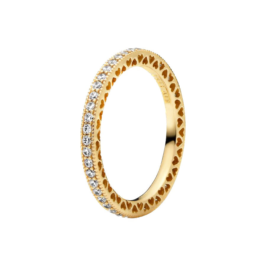 Anello Donna Pandora Cuori Scintillante - 168655C01 - Gioielleria De Patto
