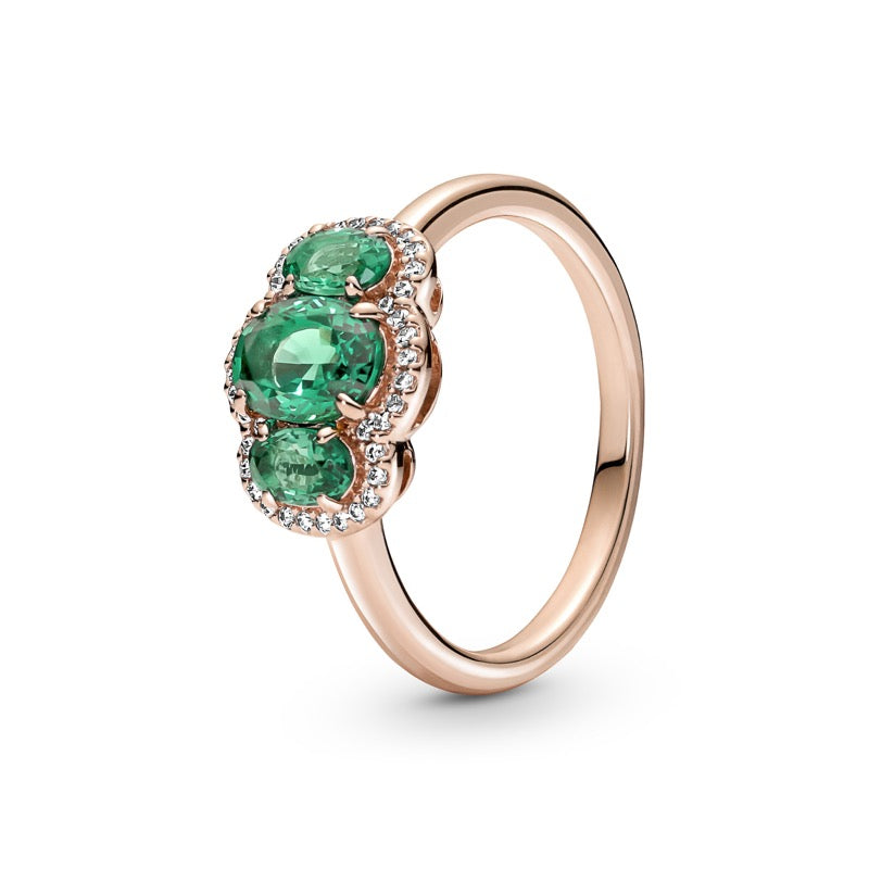Anello Pandora Trilogy Vintage Verde, 180057C01 - Gioielleria De Patto