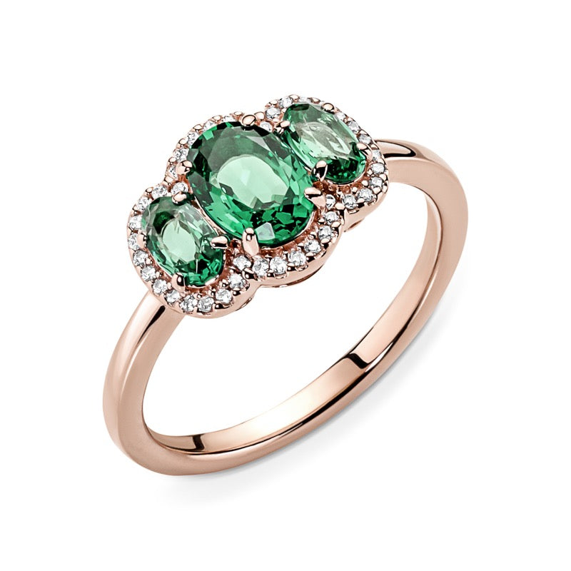 Anello Pandora Trilogy Vintage Verde, 180057C01 - Gioielleria De Patto