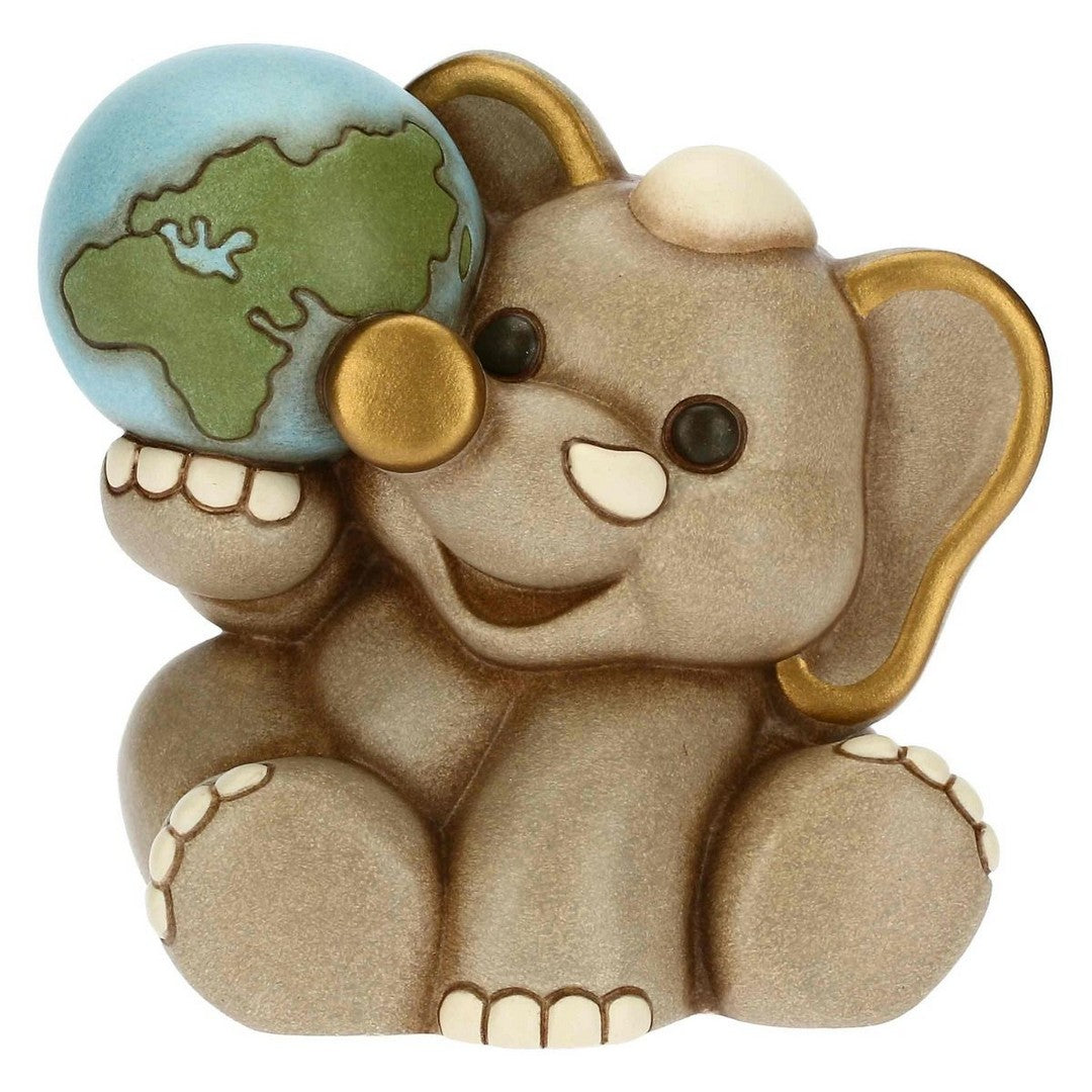 Thun Elefante Elly con mondo in ceramica - F3196H90 - Gioielleria De Patto