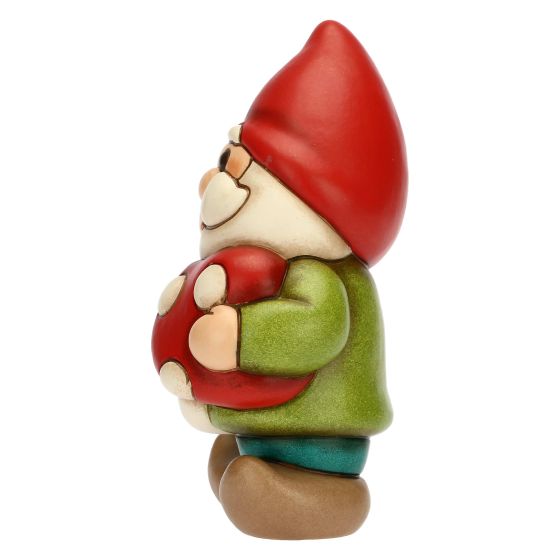 Thun Gnomo Oliver con fungo rosso in ceramica Bosco Magico - F3312H90 - Gioielleria De Patto