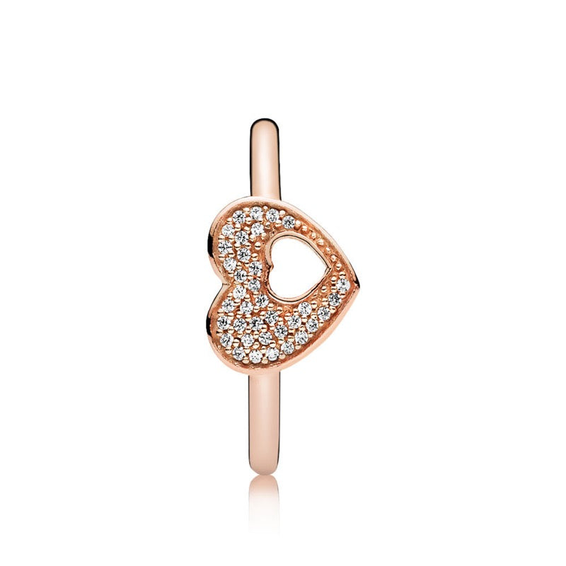 Anello Donna Pandora Cuore Scintillante - 186550CZ - Gioielleria De Patto