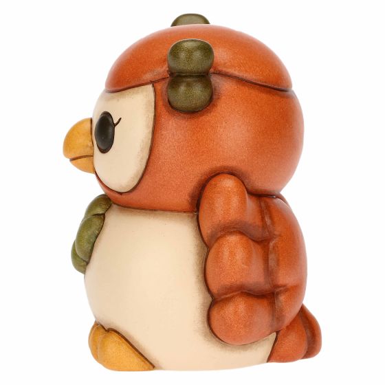 Thun Gufo Lucky arancione con Quadrifoglio in Ceramica Racconti d'Autunno - F3331H90 - Gioielleria De Patto